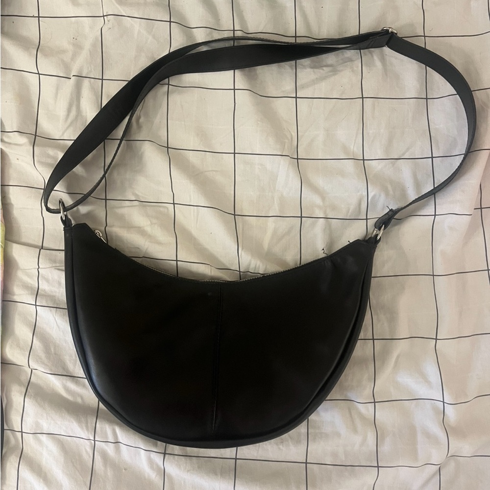 Elegant Black Women's Shoulder Bag 6 inches tall, and 11 inches wide inside